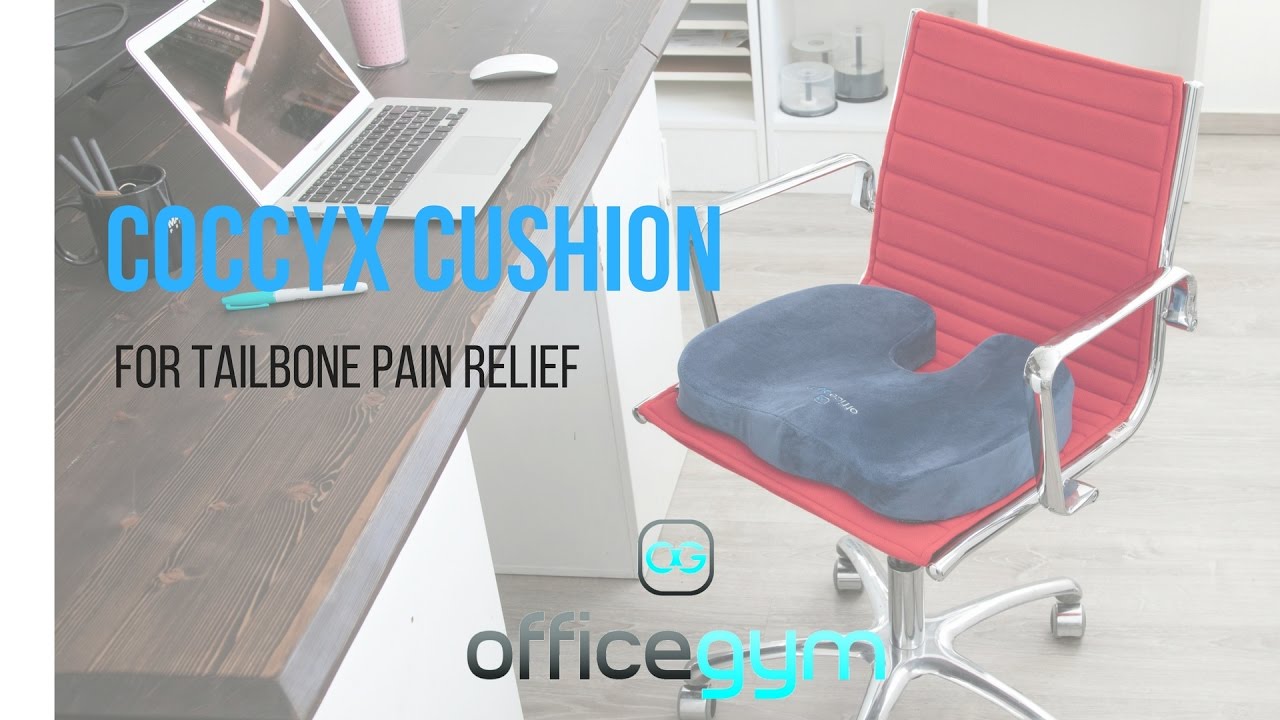 OfficeGYM Coccyx Cushion Memory Foam Tailbone Pain Relief