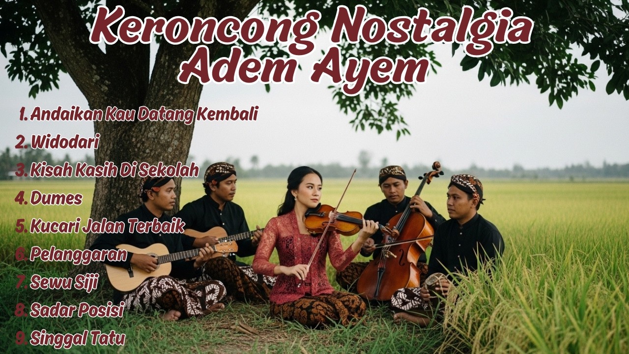 Kompilasi Keroncong Nostalgia | 9 Tembang Legendaris Sepanjang Masa