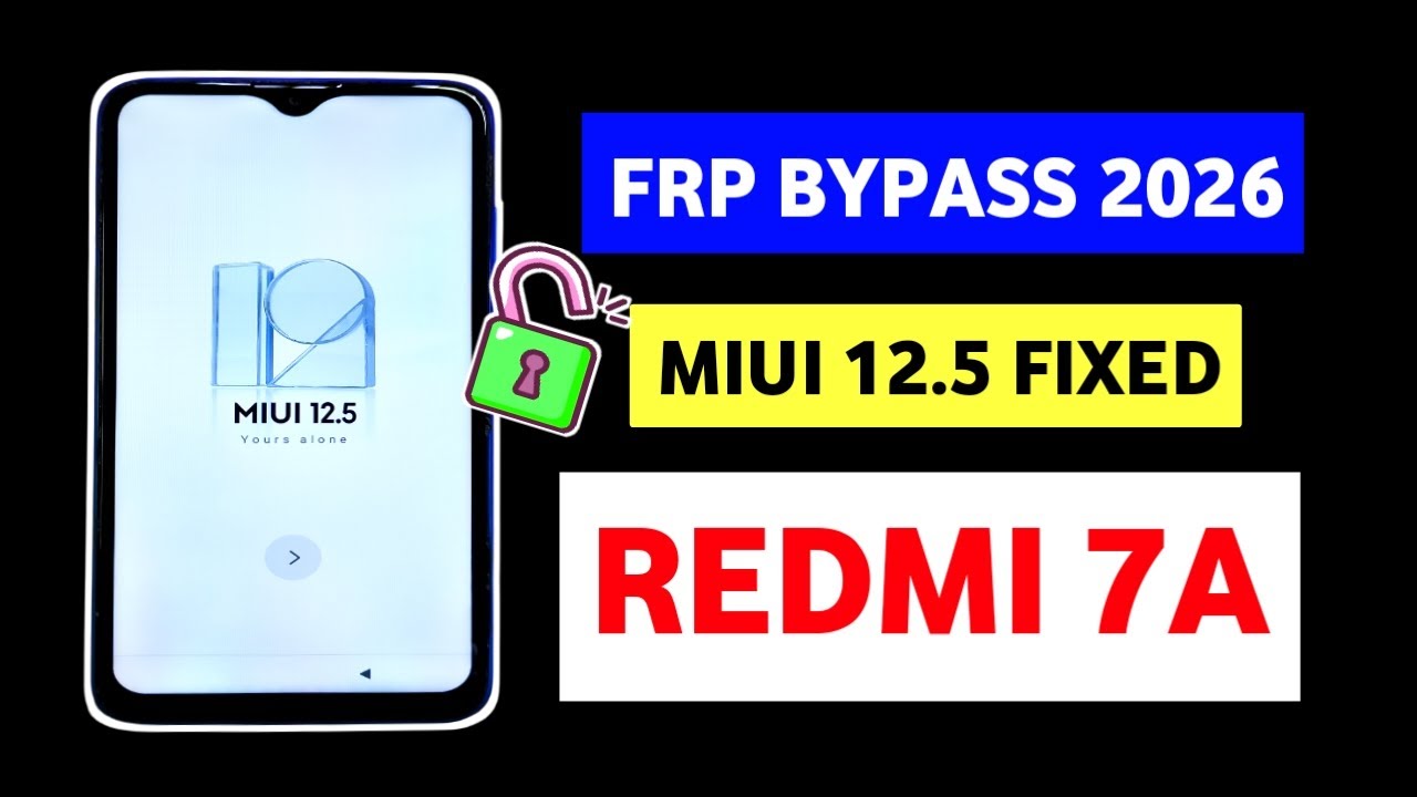 Redmi 7A FRP Bypass 2026 🔓 | MIUI 11 / MIUI 12.5 | System UI Isn’t Responding Fix