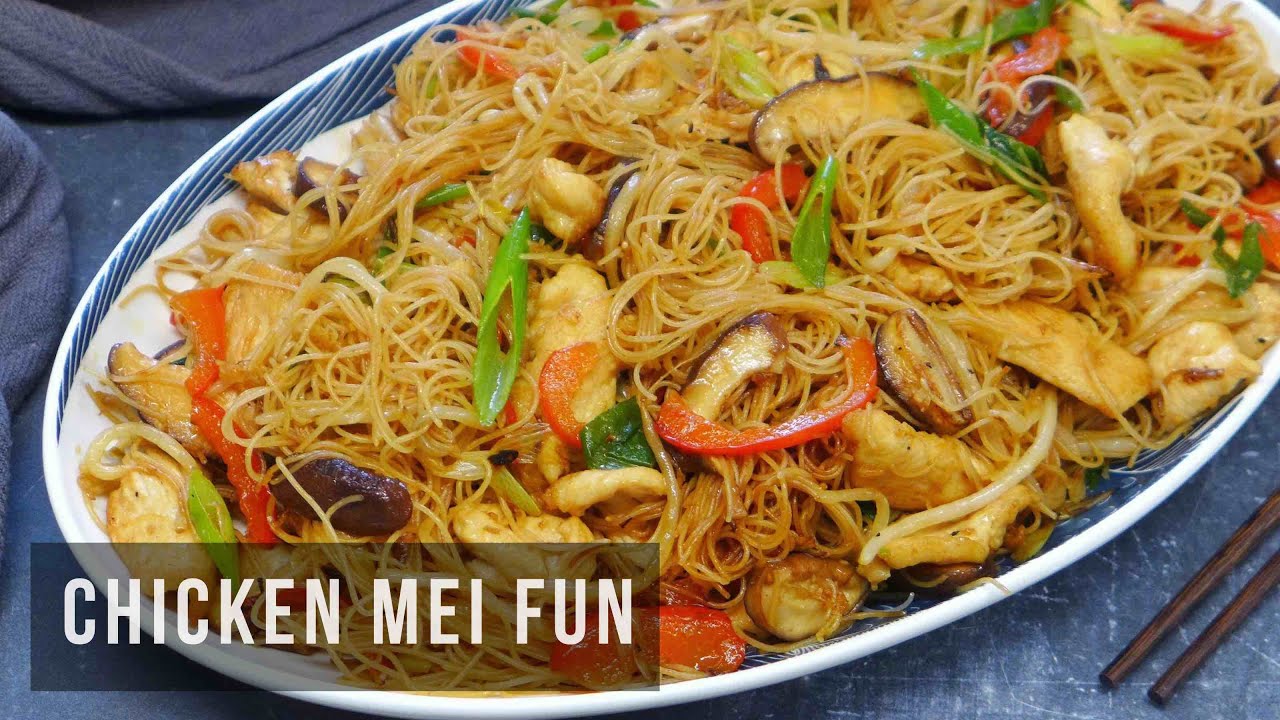 Chicken Mei Fun/Rice Vermicelli Stir-Fry/鸡肉炒米粉