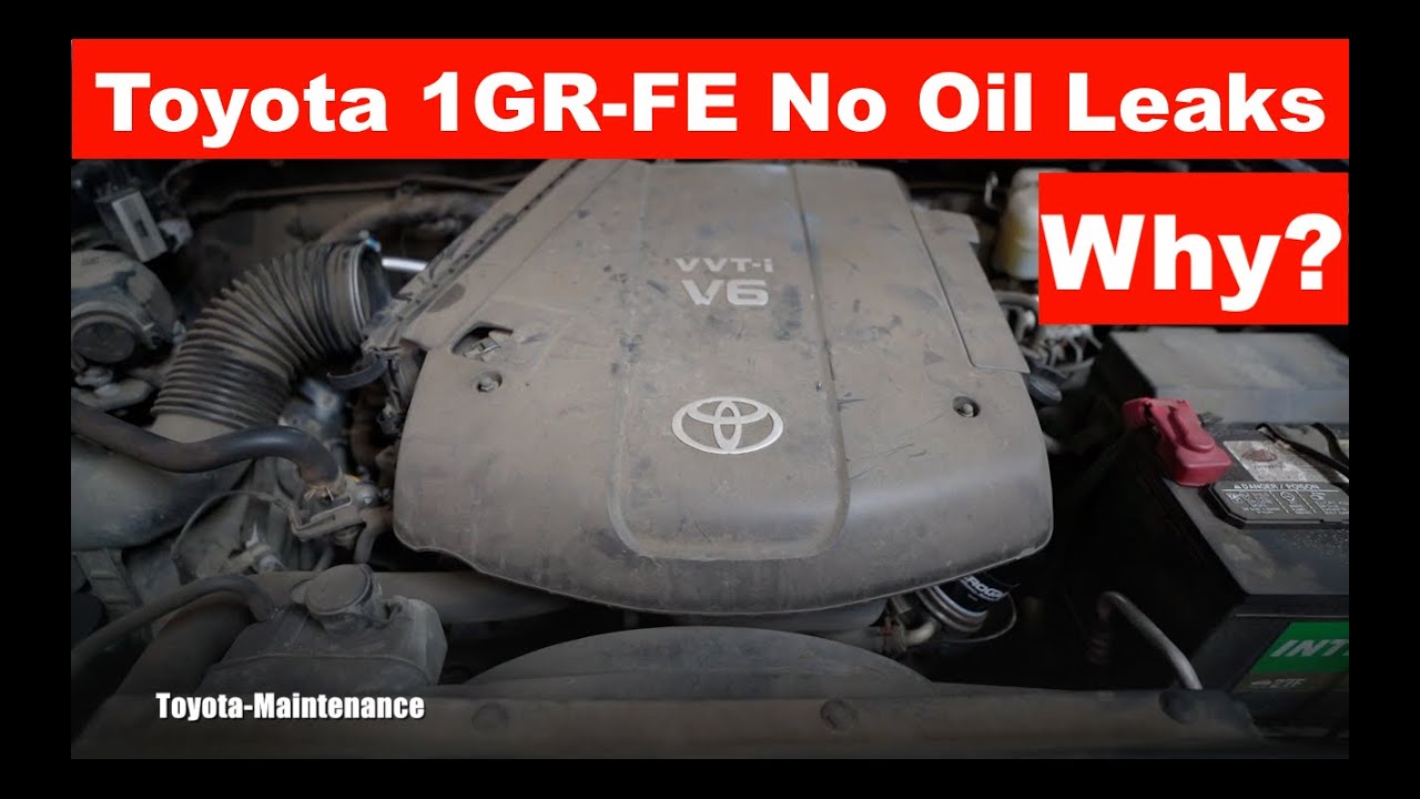 Toyota 1GR-FE Engines don't leak from Valve Covers
