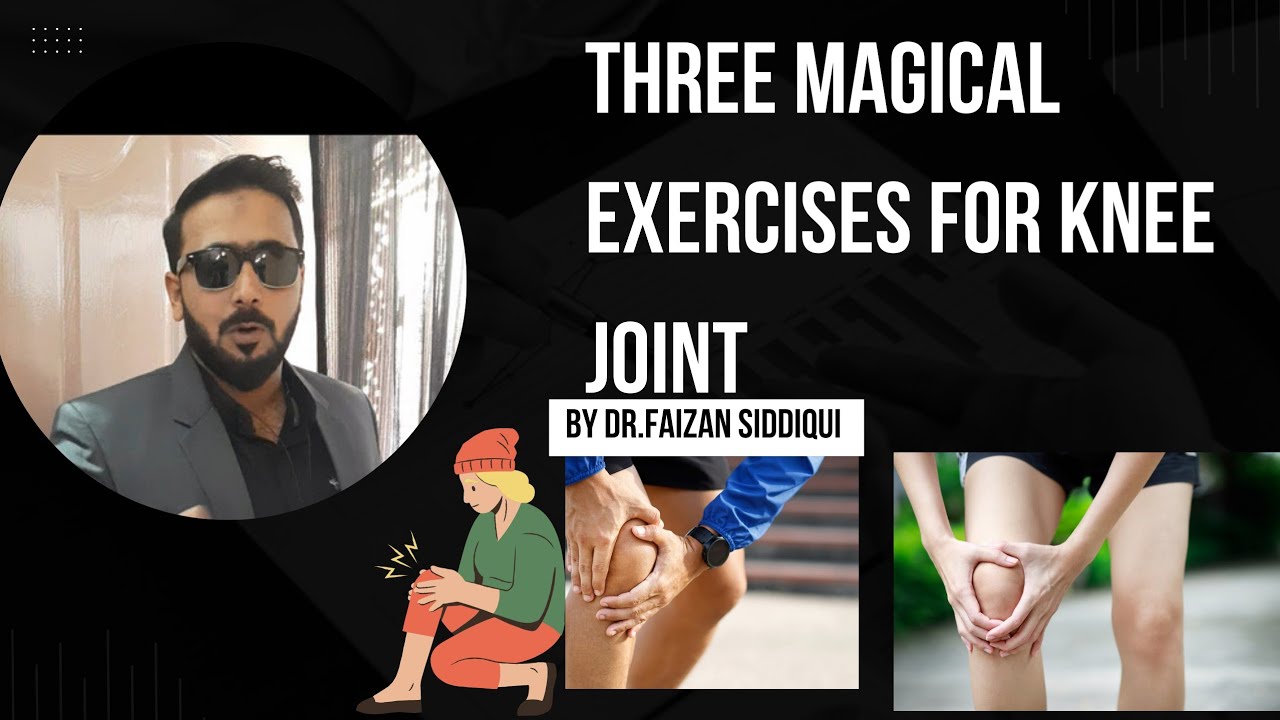 Three 3 magical exercises techniques for knee pain. #osteoarthritis pain of knee joint