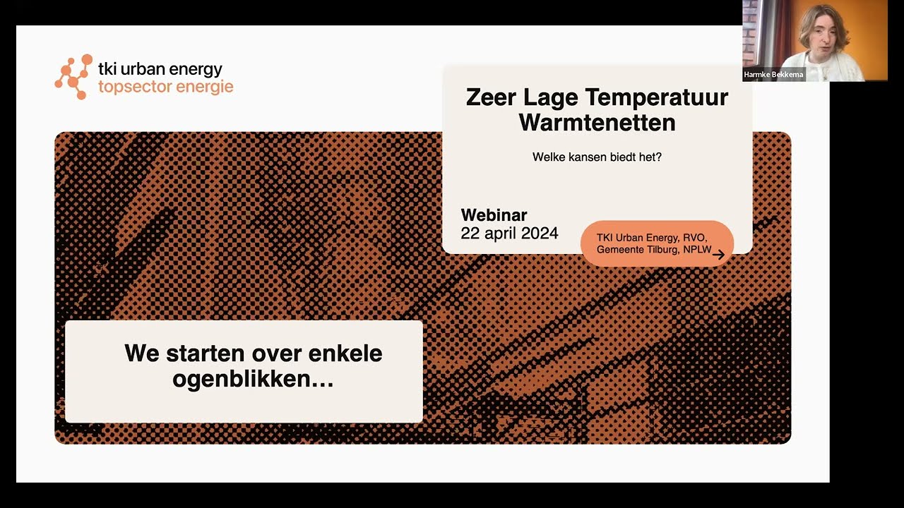 Webinar Zeer Lage Temperatuur-warmtenetten - Welke kansen biedt het?
