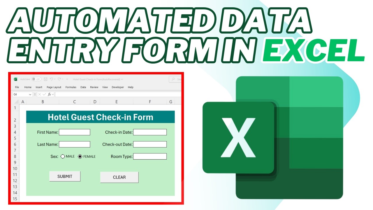 How to Create, Format & Automate Data Entry Forms in Excel