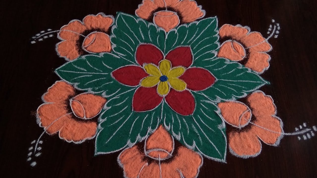 Simple// and easy {design} rangoli