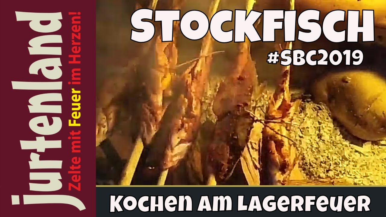 Scouting & Bushcraft Convention - Stockfisch am Lagerfeuer - Jurtenland