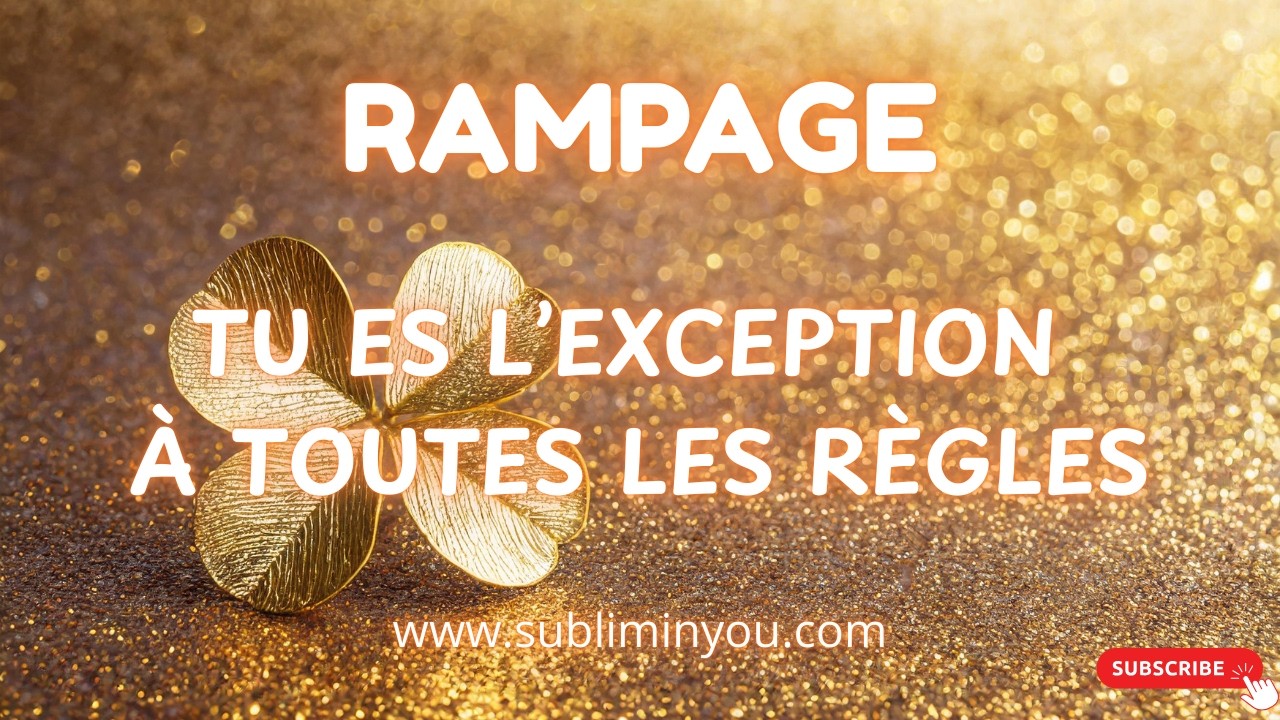 🌟🪄RAMPAGE - TU ES L'EXCEPTION A TOUTES LES REGLES 🪄🌟963 Hz