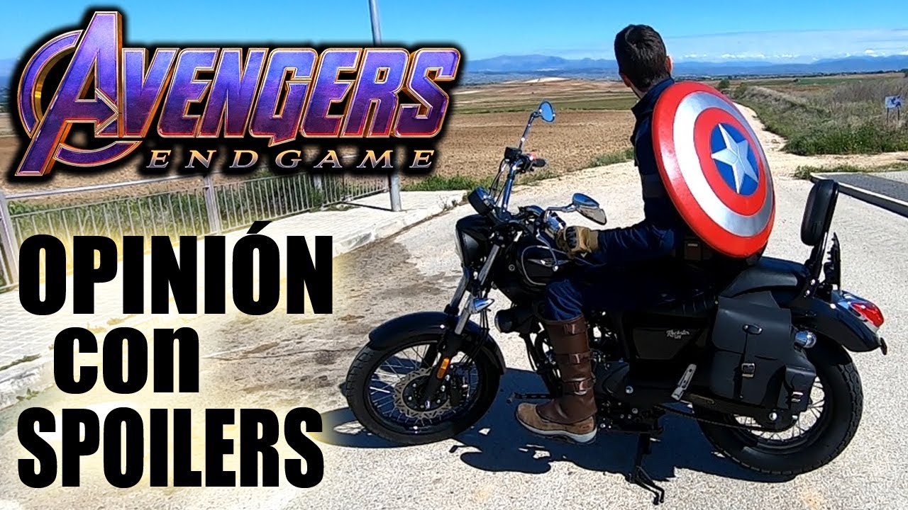 ¡ESTRENO DE END GAME CON LA MOTO DEL CAPITÁN AMERICA!