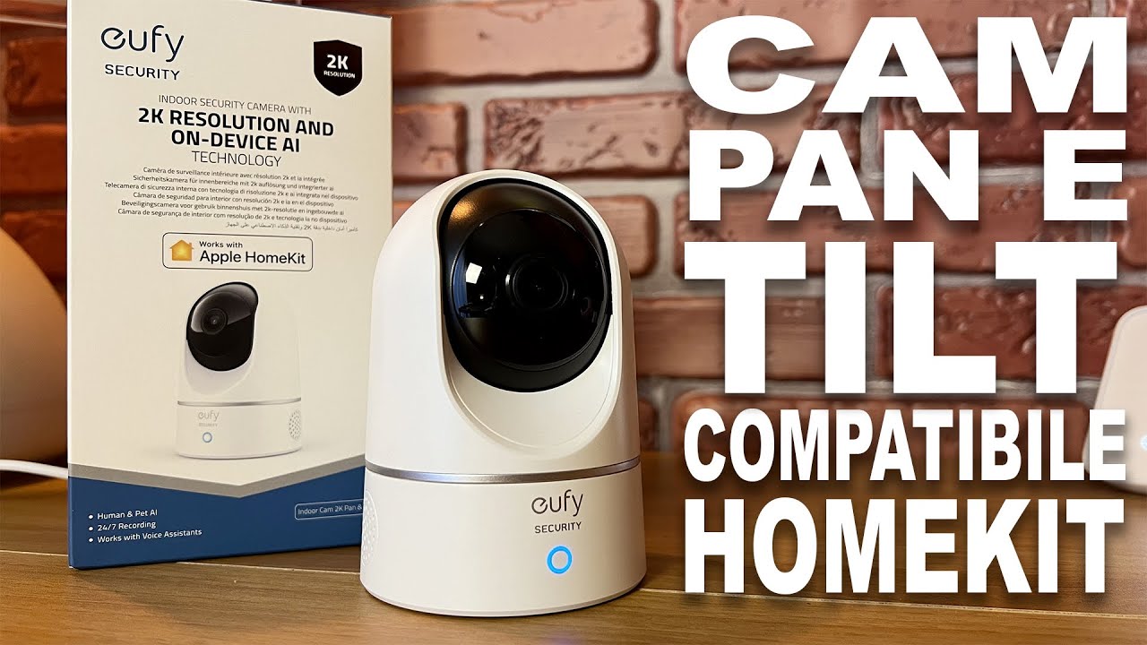 Eufy Cam 2K Pan & Tilt compatibile con Apple HomeKit