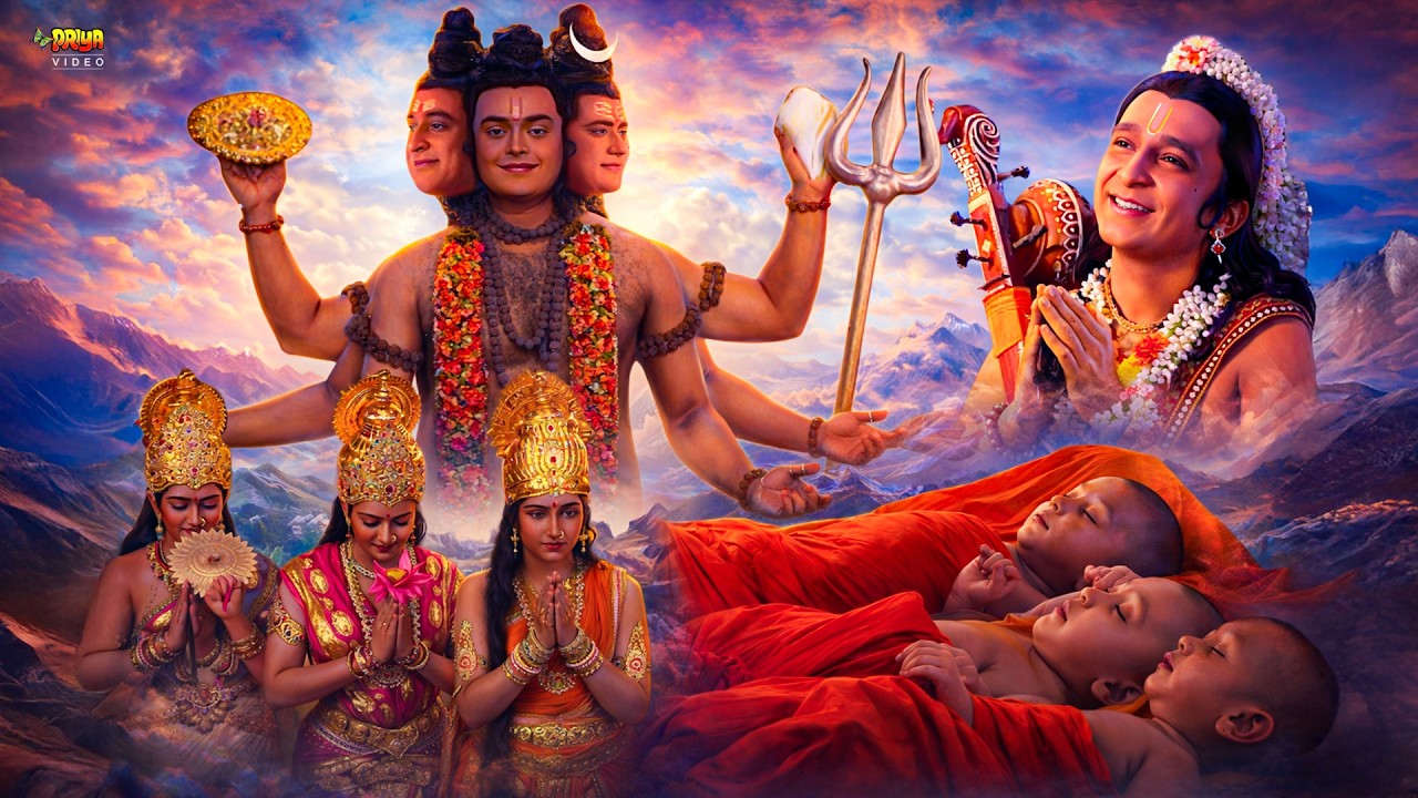 माता अनुसुइया की महिमा! तीनों देवियों की प्रार्थना से हुआ दत्तात्रेय अवतार | Om Namah Shivay 212