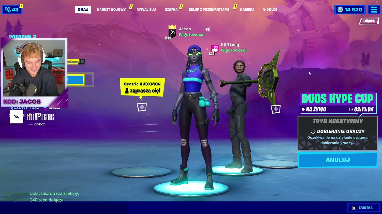 Jacob wyśmiewa kilof FNCS winnera