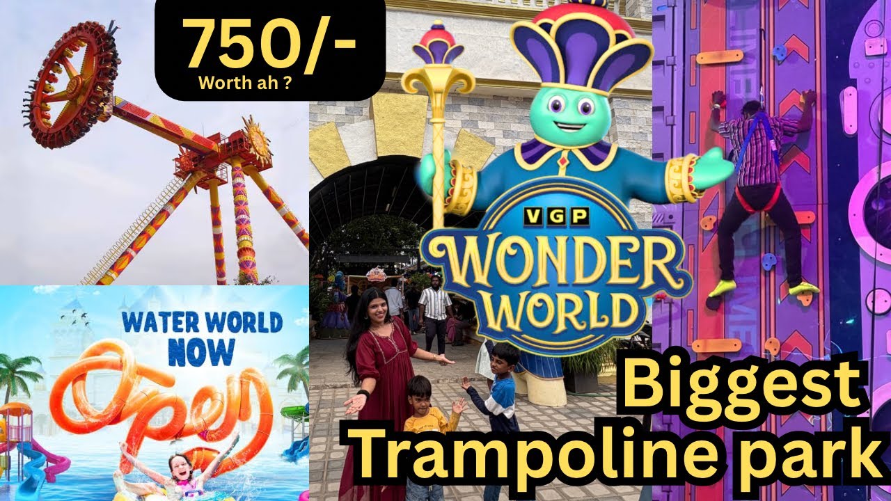 Chennai's VGP Wonder World FULL Tour | ₹750 Unlimited Fun! Night Theme Park 