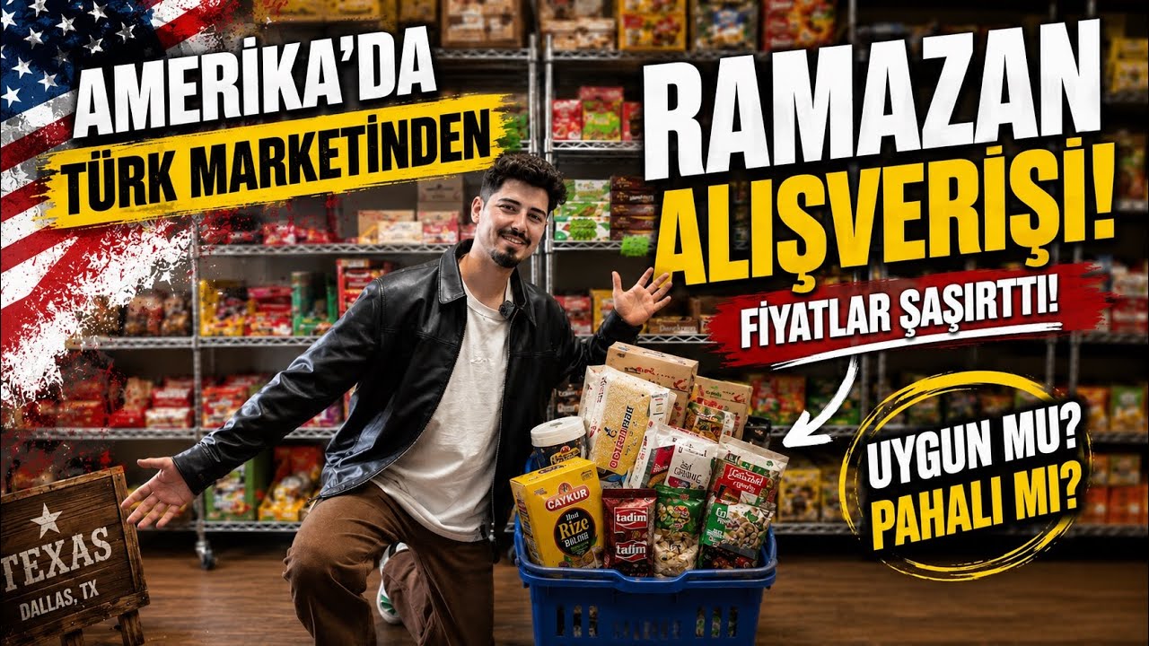 AMERİKA’DA RAMAZAN ALIŞVERİŞİ! 🇺🇸  Türk Marketi Turu, Amerika'da Market Fiyatları, Neler Aldım? 🛒