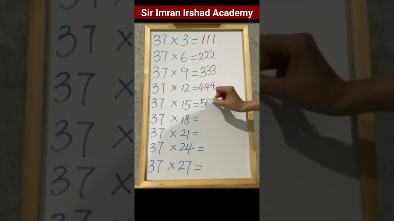 37's Times Table Trick