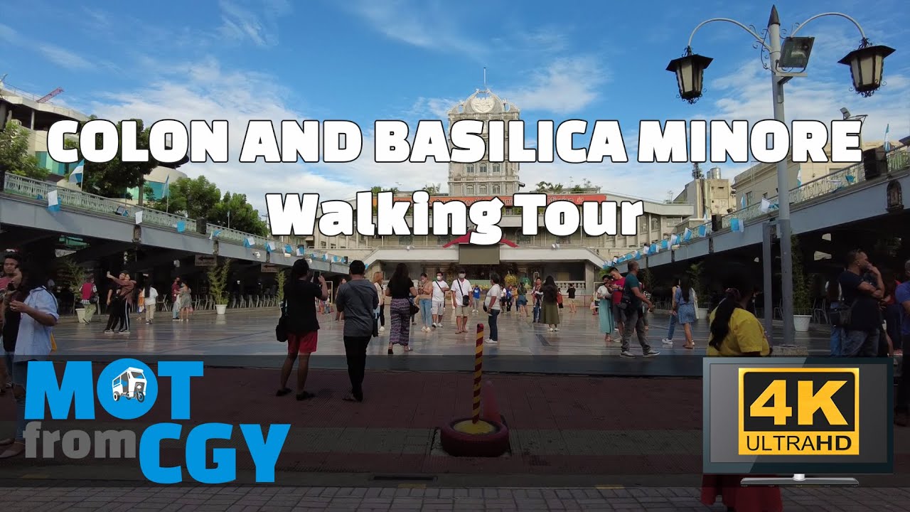 Cebu City's Colon and Basilica Minore del Santo Nino Walking Tour  | 4K