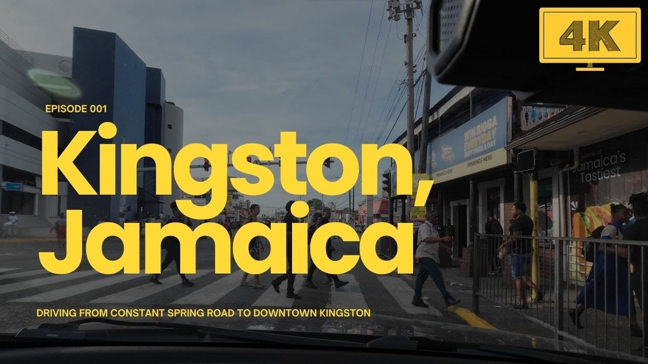 Driving in Kingston, Jamaica in 4K