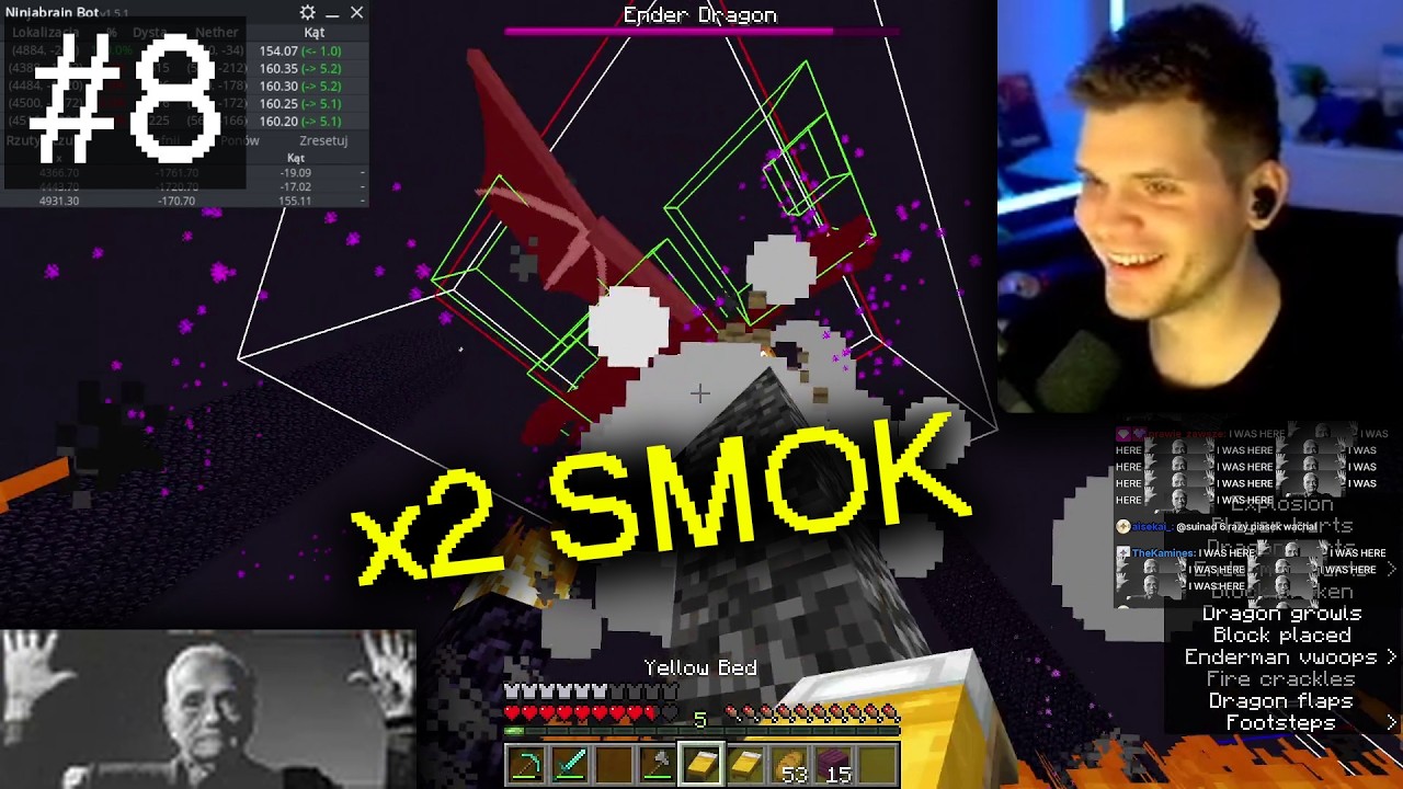 #8 Dwa podejścia do smoka - Najlepsze podejścia z [09.02.2026]  - GUCIO SPEEDRUN #gucio #minecraft