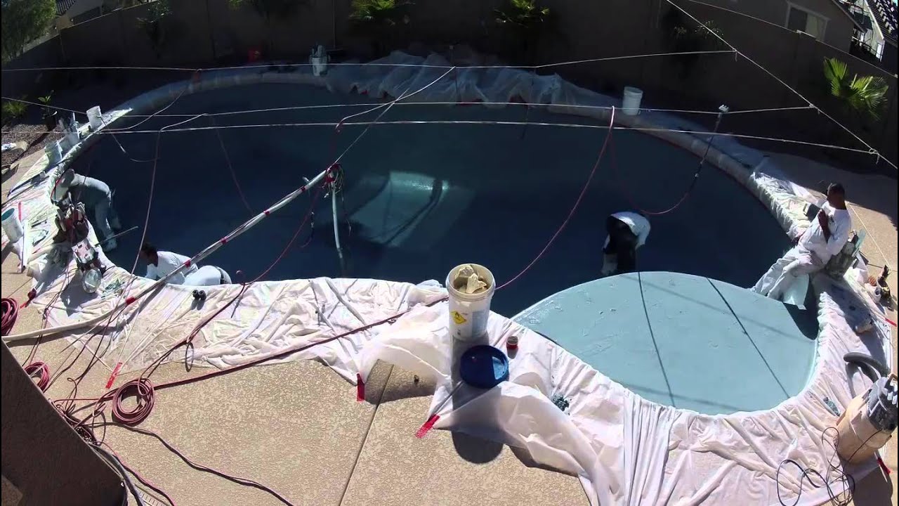 FreeForm Swimming Pool Construction Stage 5  - PebbleTech