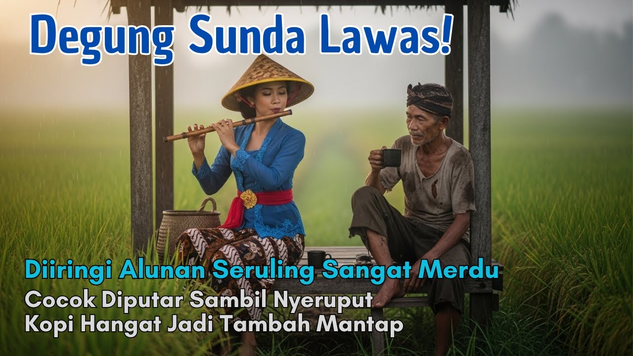 DEGUNG SUNDA JADUL SANGAT MERDU DIIRINGI ALUNAN SERULING TAMBAH SYAHDU  BIKIN HATI JADI ADEM