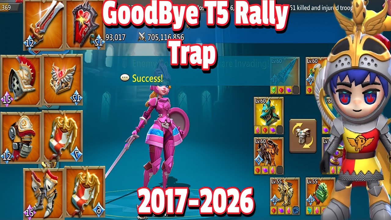 Titans Vs F2p T5 Rally Trap | The Downfall Of Lords Mobile 