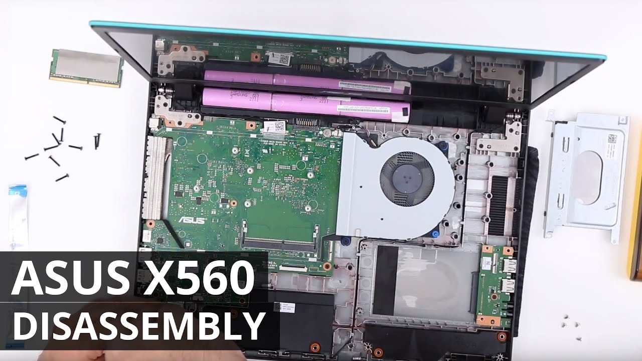 ASUS X560 DISASSEMBLY TEARDOWN и UPGRADE OPTIONS