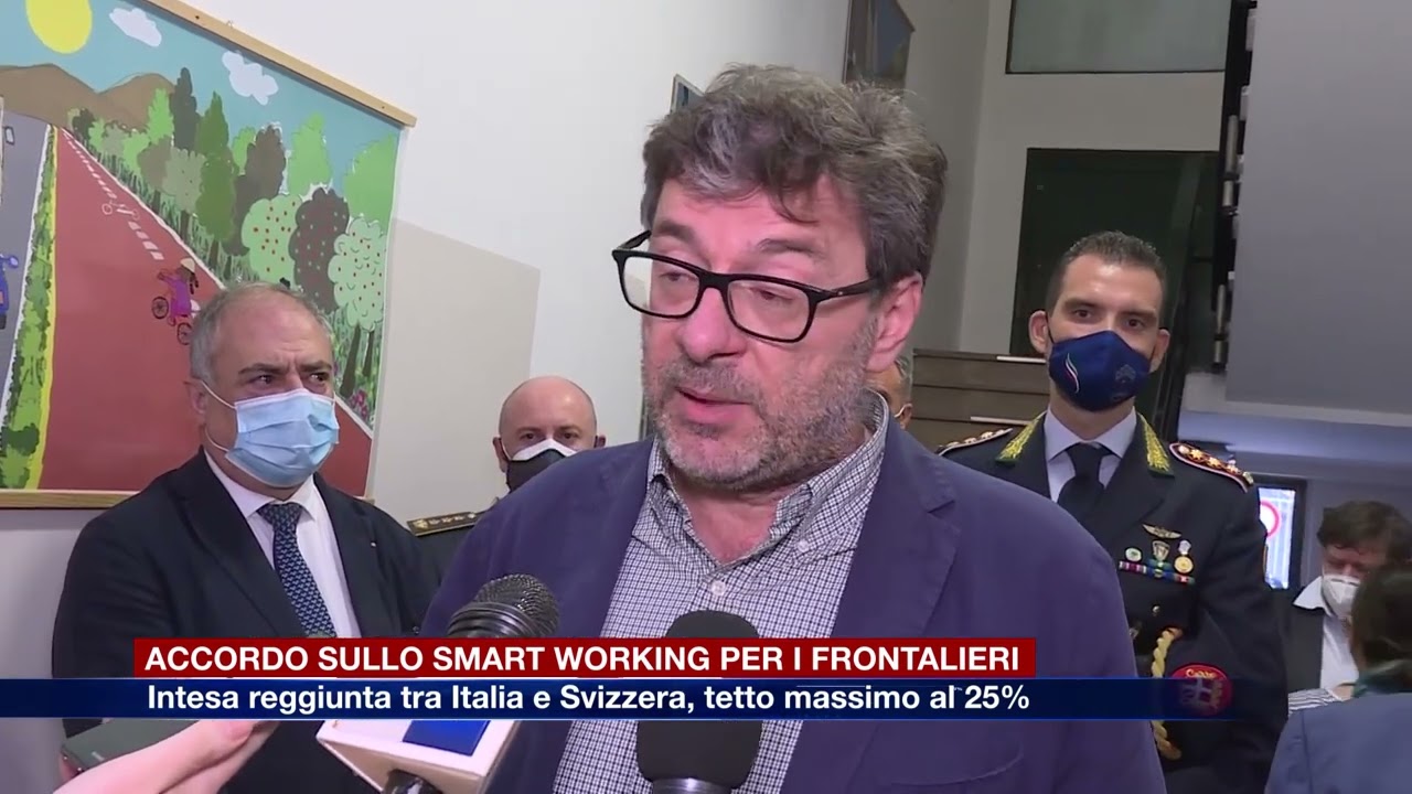 Etg - Telelavoro per i frontalieri, accordo tra Italia e Svizzera. Tetto massimo al 25%