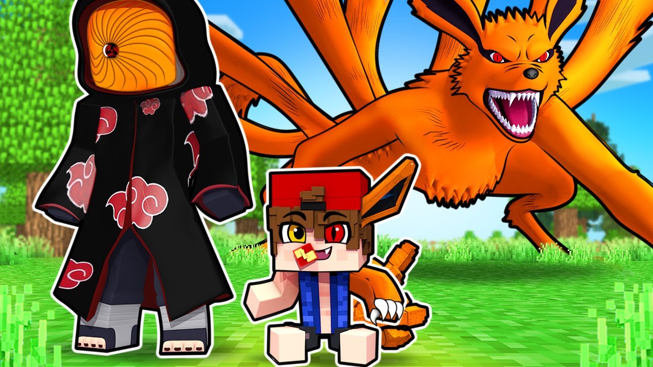 O FILHO do OBITO tem o CHAKRA da KURAMA no NARUTO Minecraft