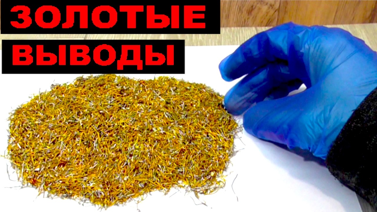 ШОК!!! Золотые ноги. Золото из выводов.
