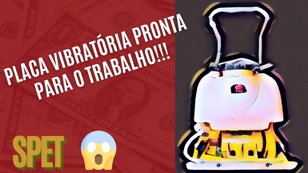 PLACA VIBRATÓRIA QUE JÁ VAI PRONTA PARA SER USADA!