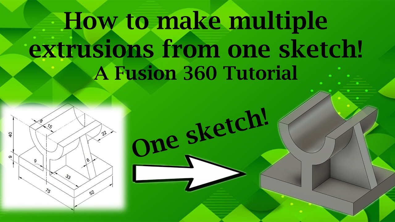 Fusion 360: How to make multiple extrusions from one sketch