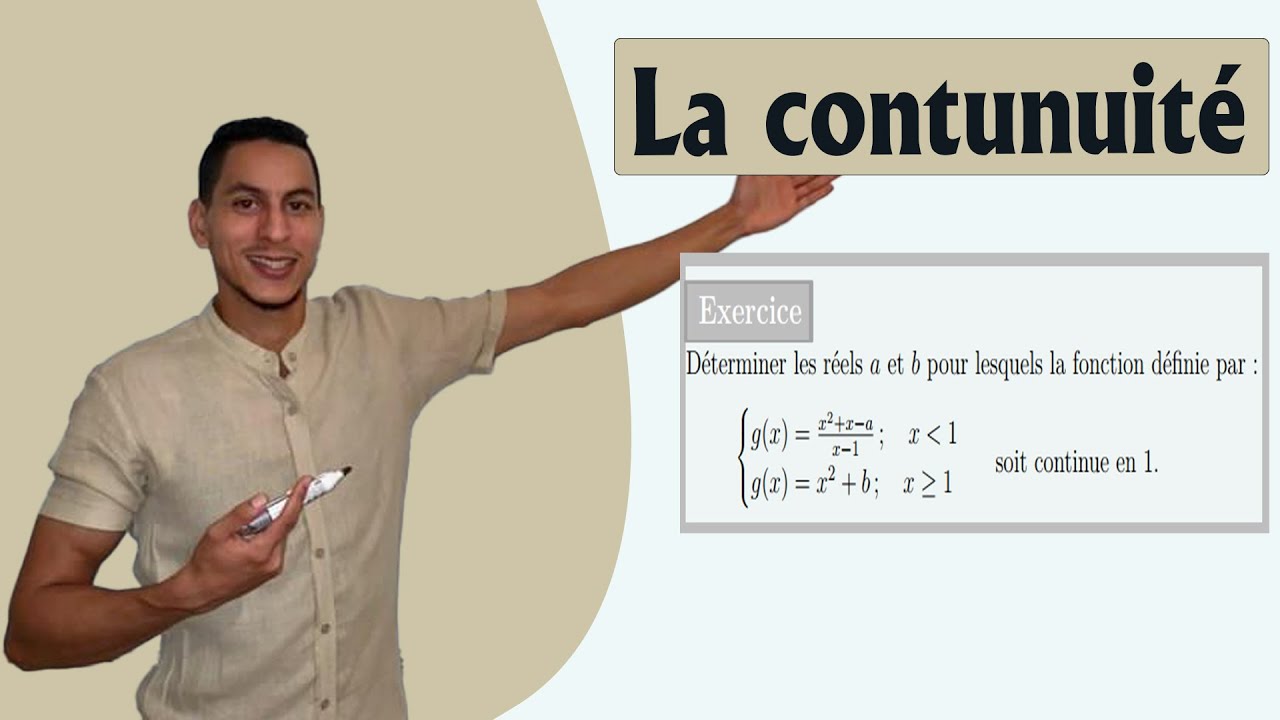 continuité 2 bac exercices - continuité à droite et à gauche - déterminer a pour que f soit continue