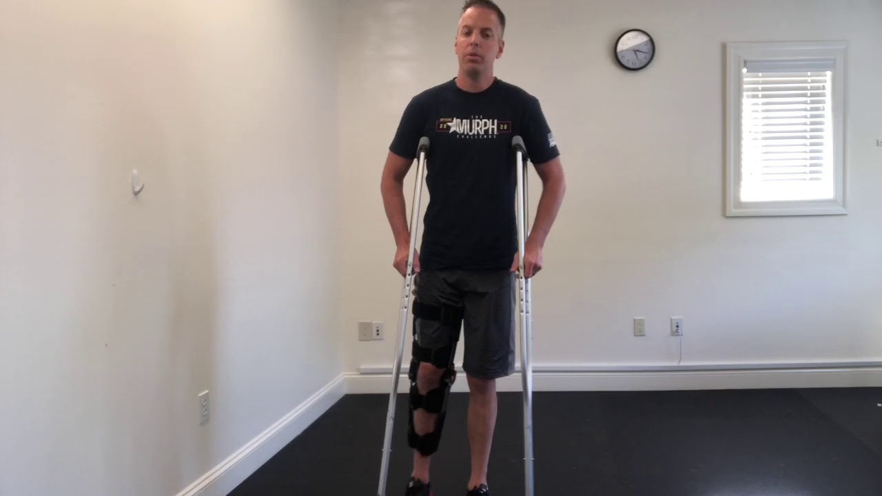 How To Walk With The Brace & Crutches | After ACL Surgery