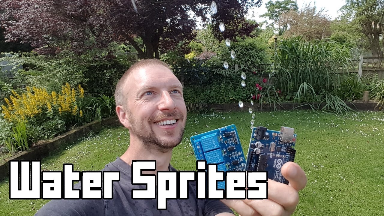 Arduino-controlled water sprites!