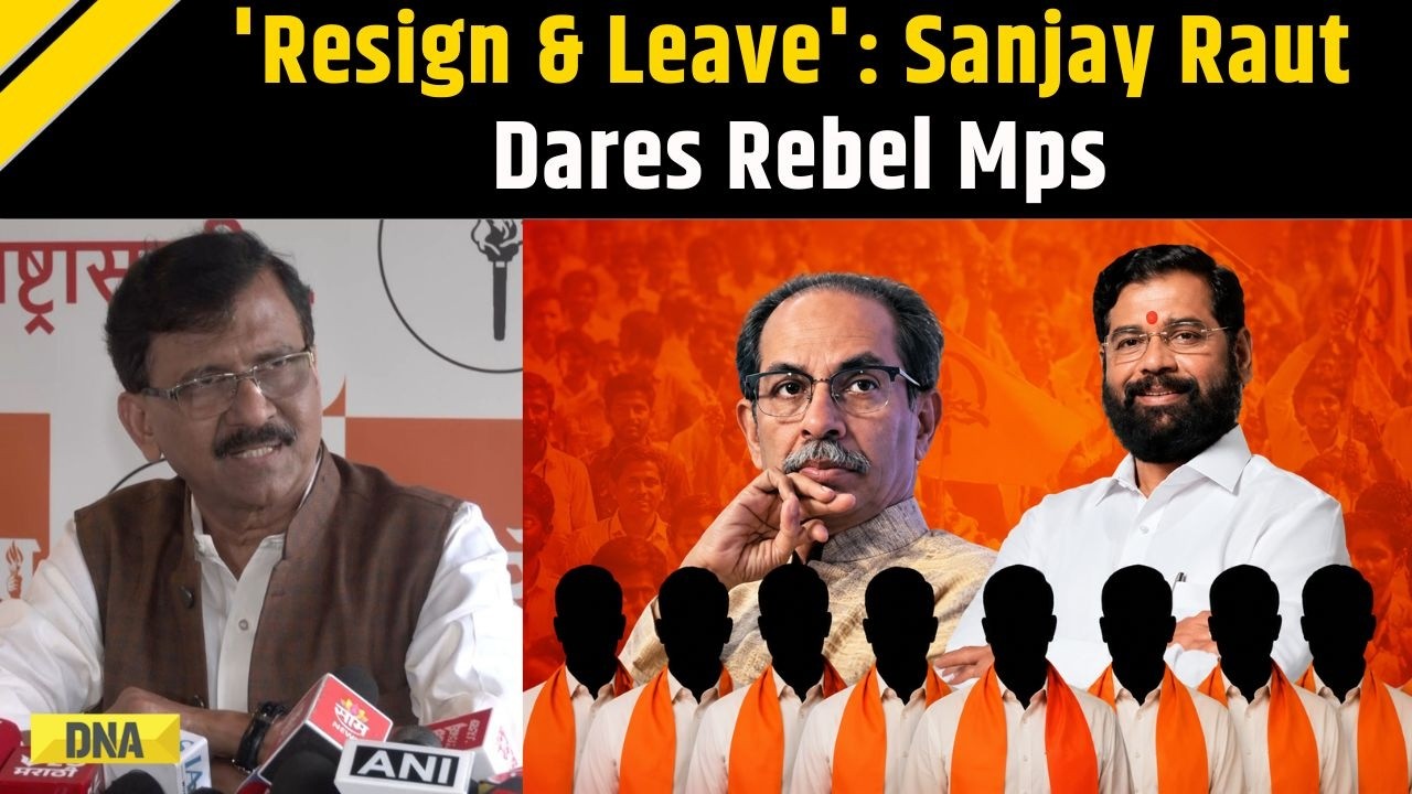 Maharashtra News: Shiv Sena UBT MP Sanjay Raut Dares Rebel MPs To Resign & Leave | Eknath Shinde