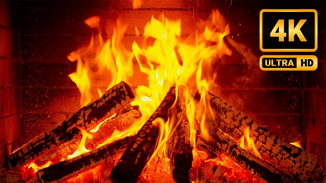 Quiet Fireplace & Jazz Ambience 🔥 12 Houres of Burning Wood Sounds & Peaceful Piano
