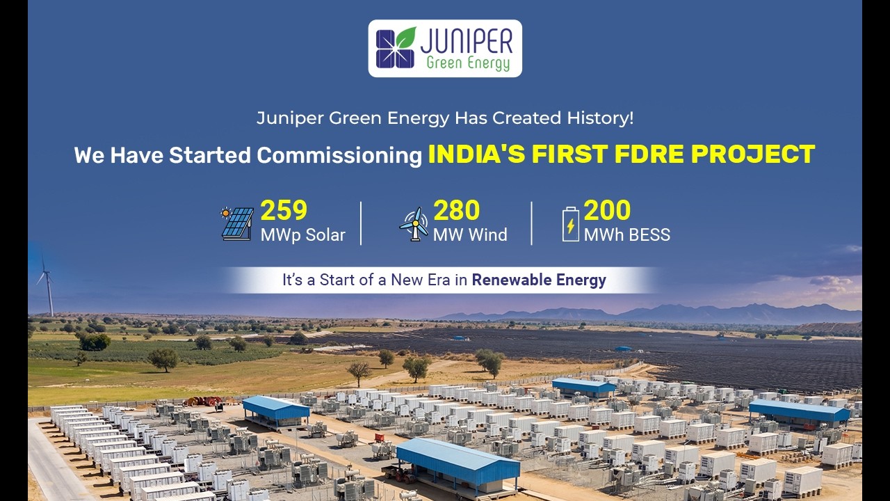 Juniper Green Energy begins commissioning of India&rsquo;s first FDRE project | Barmer District, Rajasthan