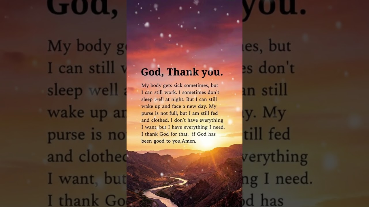 Thank God Even When Life Isn’t Perfect 🌅