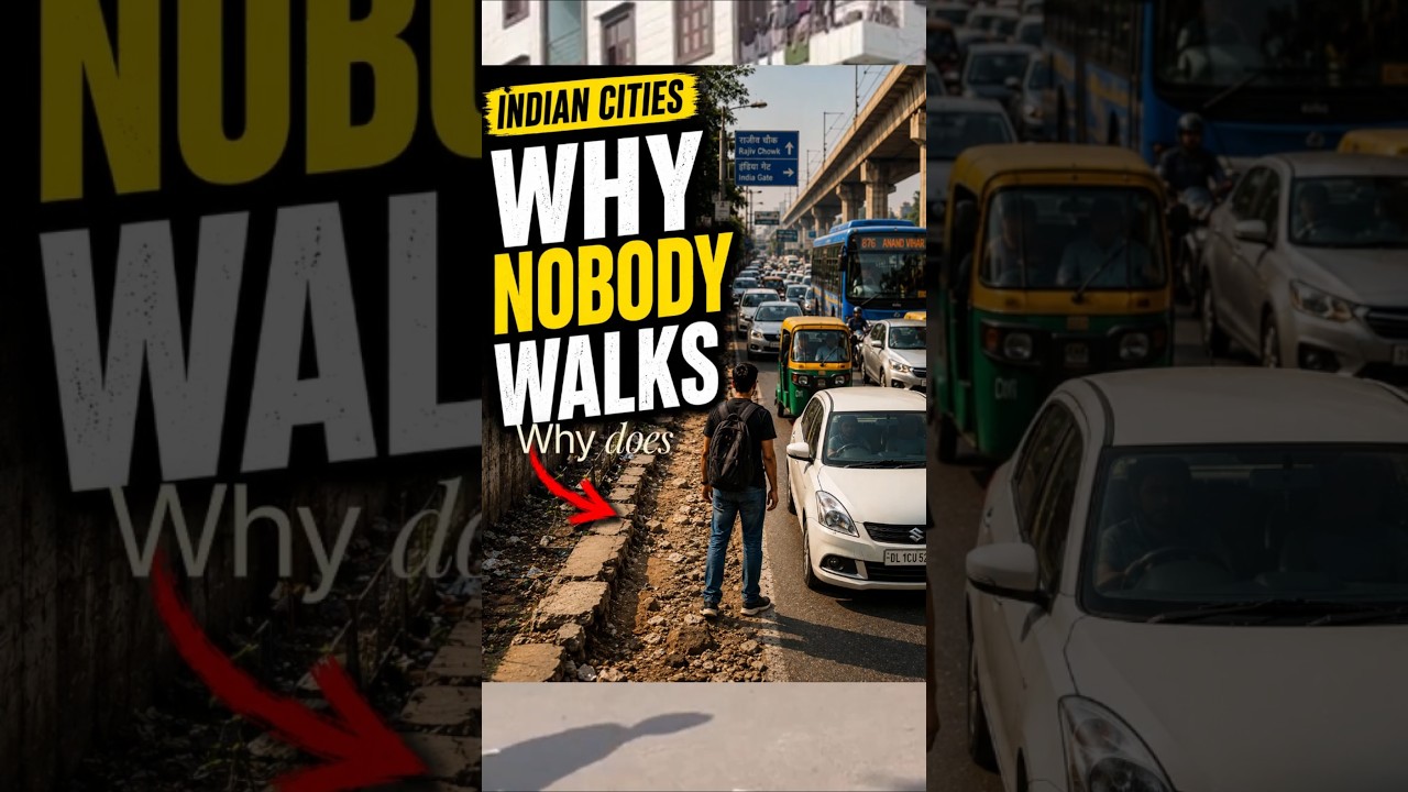 Why Nobody Walks in Indian Cities 🇮🇳 (The #1 Reason Might Surprise You)