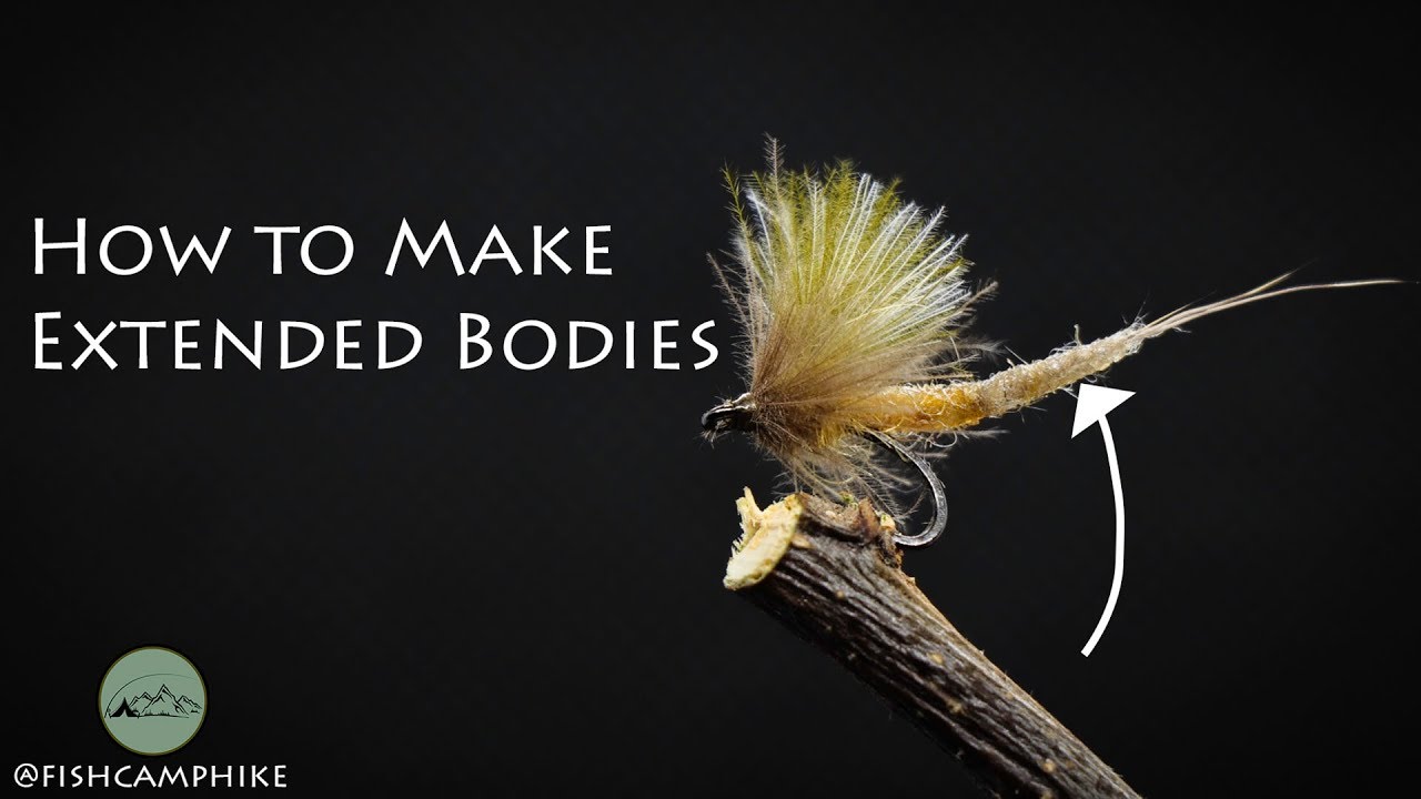 Fly tying with Andrew Herkes - How to make an extended mayfly body