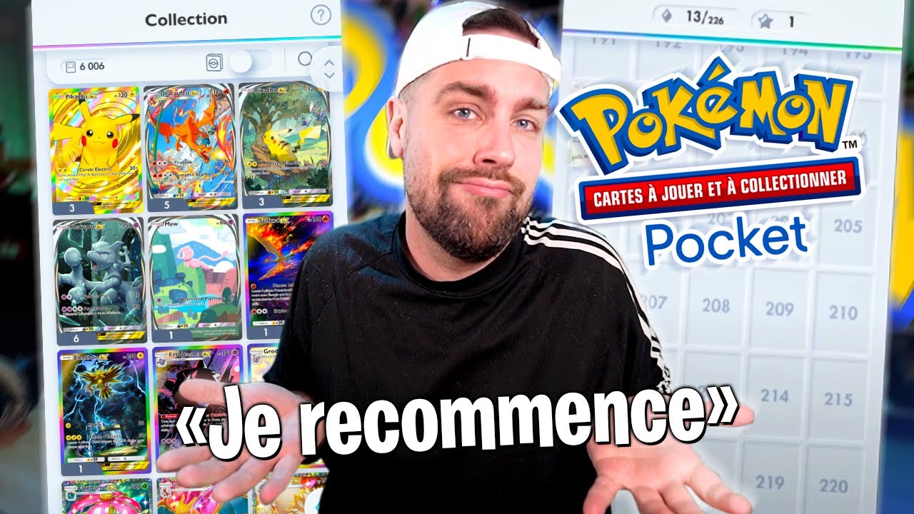 Je recommence ma Collection Pokémon Pocket à 0 (et je suis giga chanceux !!)