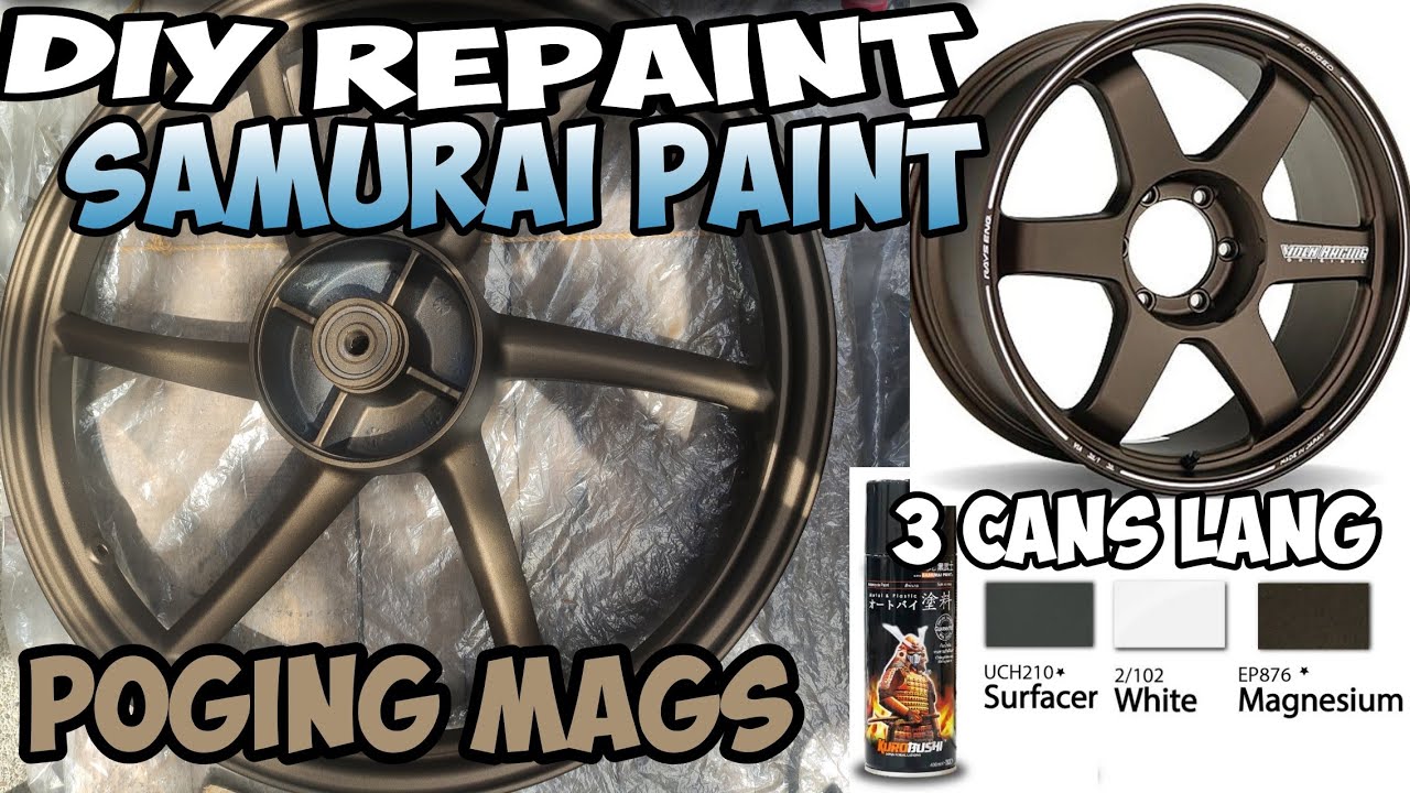 Samurai Paint Magnesium Color :DIY mags repaint using Samurai paint | Magnesium Mags Brown Mags
