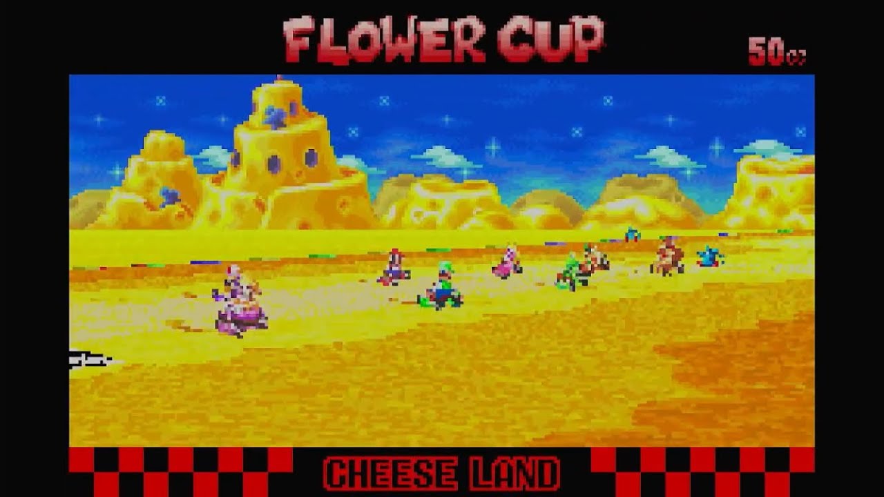 Mario Kart Super Circut #2 Blumen Cup 50cc