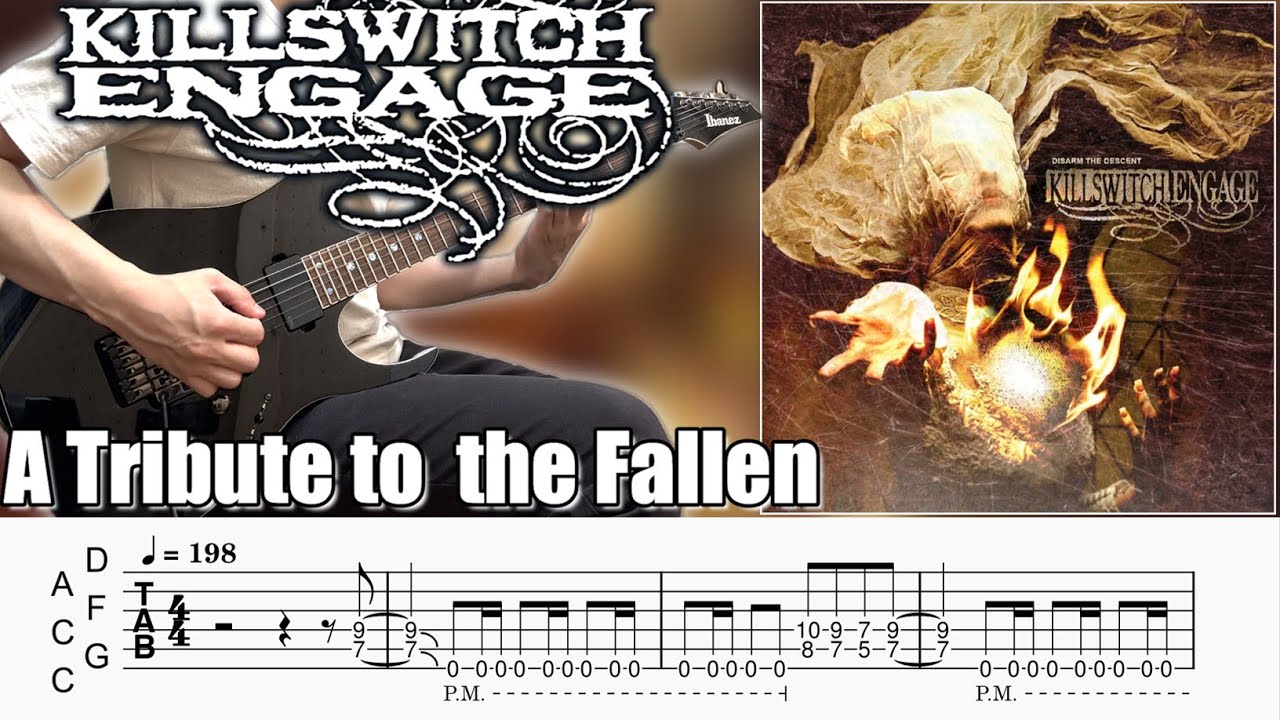 A Tribute to the Fallen / Killswitch engage (screen TABs | guitar lesson)