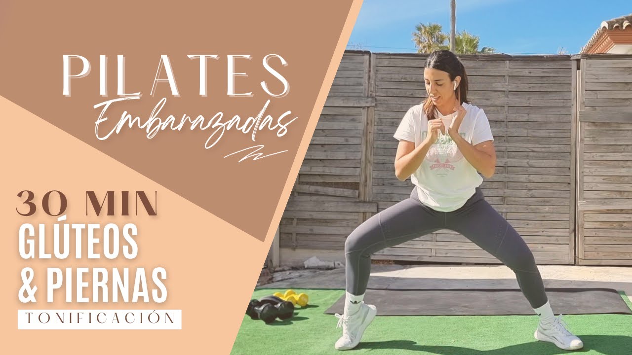 🔥30 MIN GLÚTEOS & PIERNAS, Entreno Tonificación y Fuerza, material (opcional) - Pilates Embarazadas♡