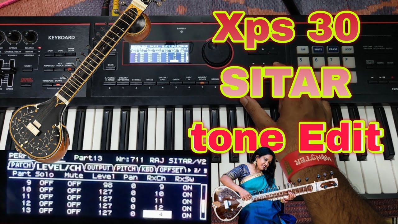Roland Xps 30 Sitar Tone Editing | No Backup Needed | #xps30 #music #fairypiano #xps10 #sitar