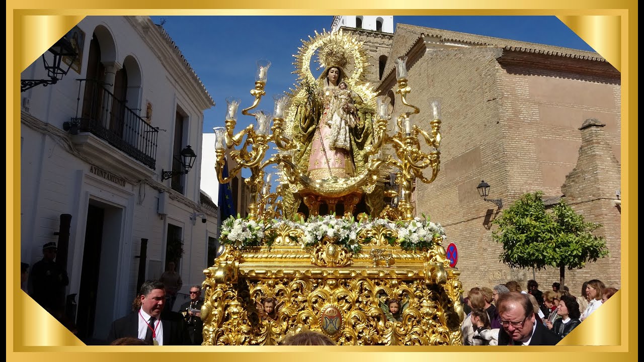 Traslado procesional de la Virgen de la Oliva Patrona de Salteras a su Ermita 18.02.2024