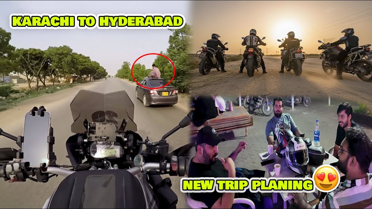 Karachi to Hyderabad on BMW Bike | Food Ride & Highway Adventure😍