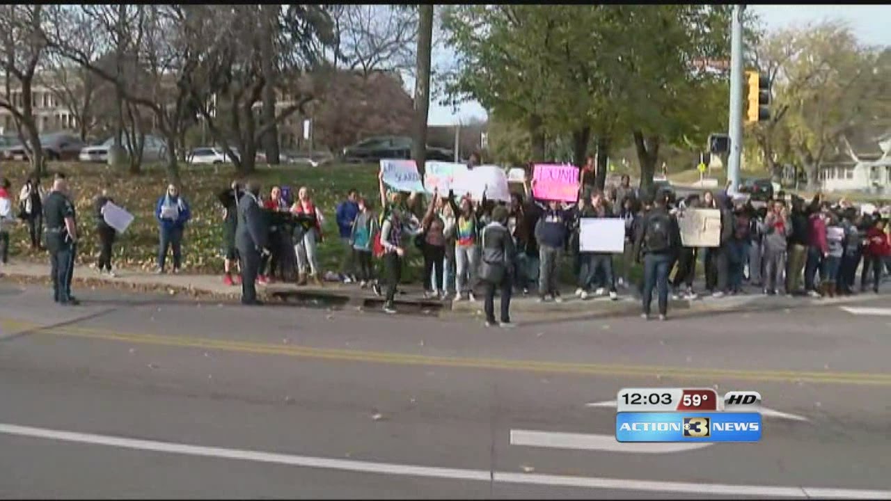 Omaha North students stage walkout
