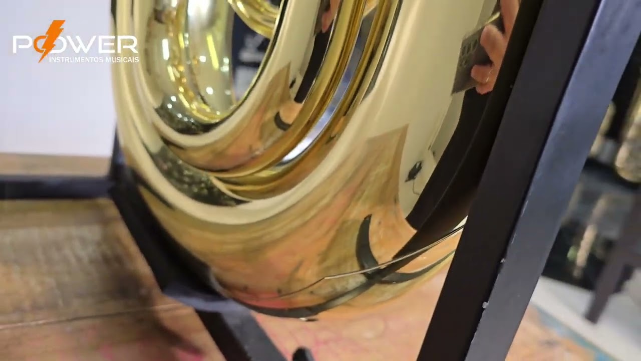 Tuba Weril J981 4/4 4 Pistos Laqueada Sib (Usada)
