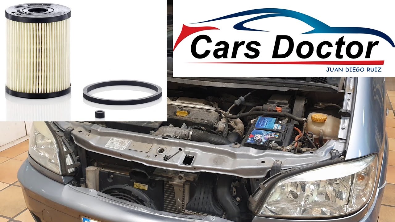 Cambio de Filtro Diesel Opel Zafira Año 2005 2000 DTI Y20DTH 74Kw 100Cv
